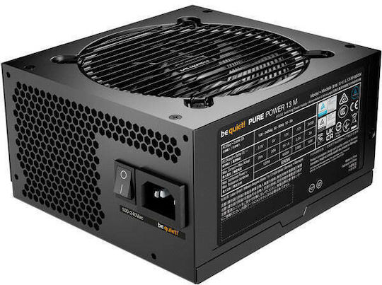 Be Quiet Pure Power 13 M 650W Black Computer Power Supply Full Modular 80 Plus Gold