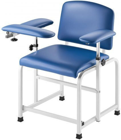 Vevor Phlebotomy Chair Blood Draw Chair Adjustable Armrests Flip Arm