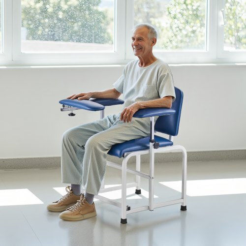 Vevor Phlebotomy Chair Blood Draw Chair Adjustable Armrests Flip Arm