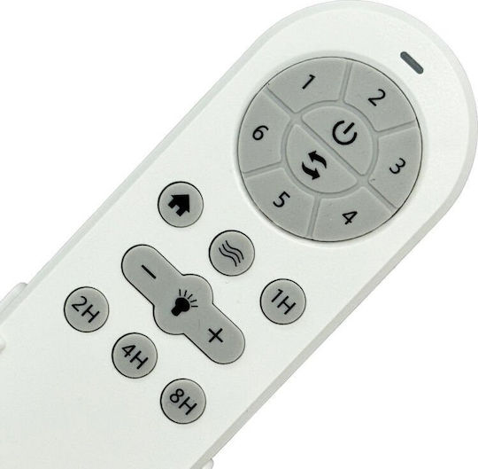 Primo PRCF-80674 Deckenventilator 132cm mit Leuchte Weiß