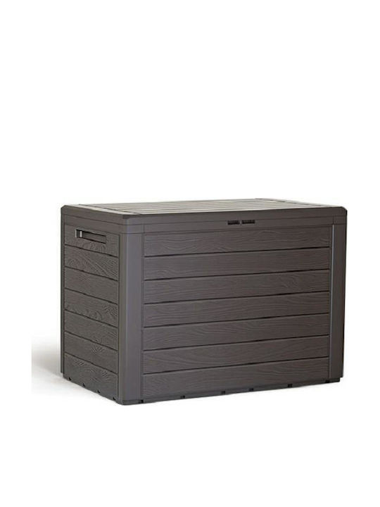 Iliadis Outdoor Storage Box Woodebox 190lt Brown L78xW44xH55cm