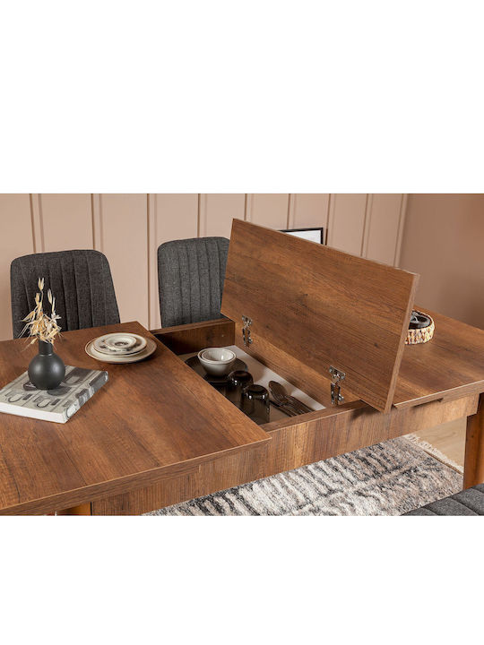 Esszimmer Vina Erweiterbar 5Stück 165(+)x80cm