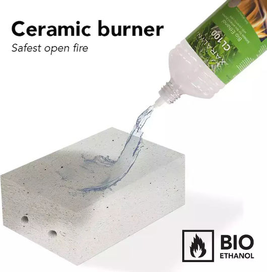 Xaralyn Burner Xl Под Биоетанолова камина Вътрешно / Външно пространство Сив 80x82x15.7см