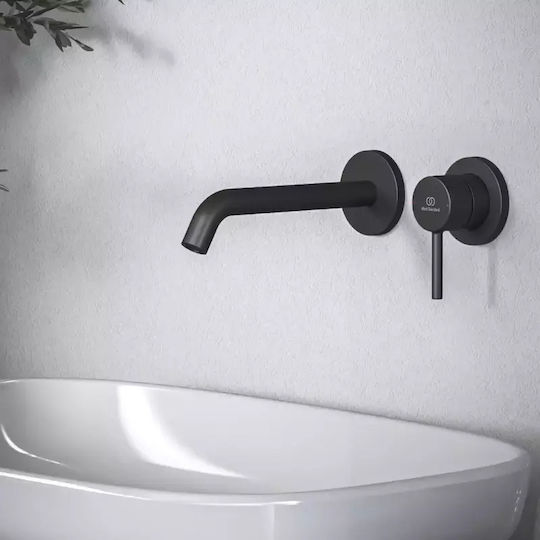 Ideal Standard Built-in Mixer & Spout Set for for Bathroom Sink Black