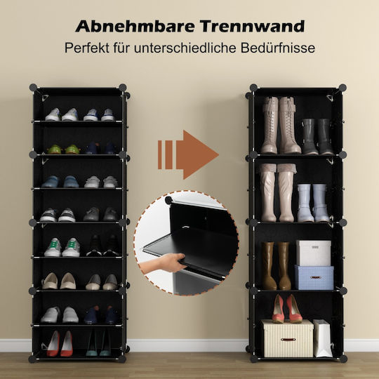 Plastik Schuhschrank 94x37x145cm