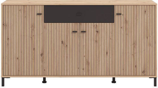 Мебели за съхранение Avignon Avignon дървен Artisan Oak, Black 170x40x90см