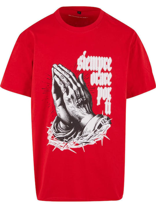 Mj Gonzales Mjg Heavy Oversized Tee Pray You Cityred Fw25 Mjg12155-00491