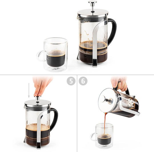 Luigi Ferrero Manual Filter Coffee Maker Stainless Steel Silver 800ml