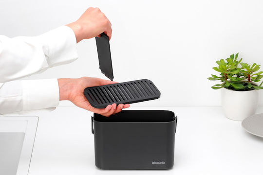 Brabantia 1009457 Cleaning Accessories Box Sink Handle Sinkside Dark Grey