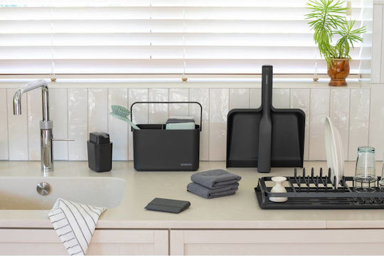 Brabantia 1009459 Dustpan And Brush Sinkside Dark Grey