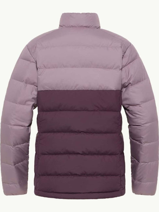 Jachetă de femei Puffer Impermeabilă și antivant Plum