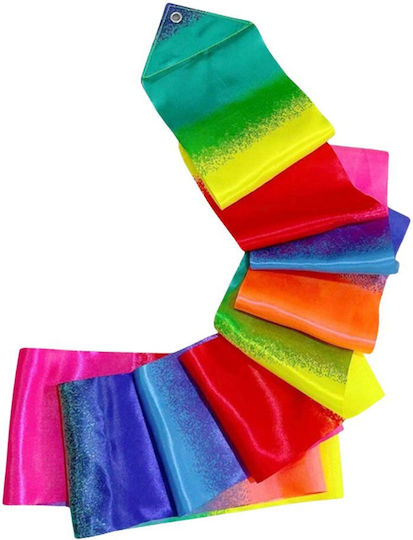 Lean Toys Rhythmic Gymnastics Ribbon 2.05m Multicolour
