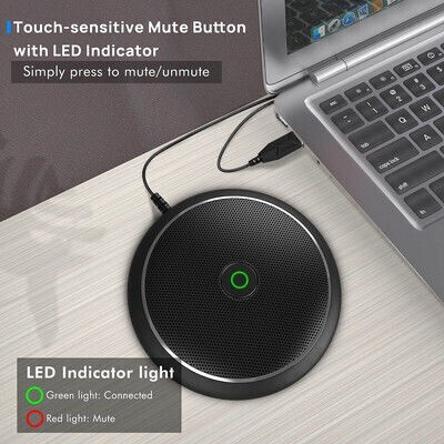 Cmteck M003 Микрофон USB Настолен за Вокали в Черен Цвят
