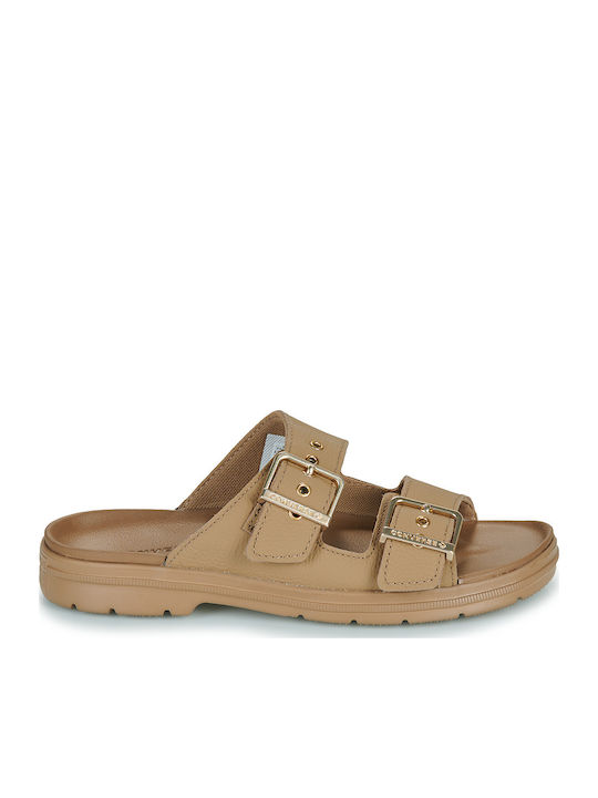 Women's Flat Sandals Flatforms in Brown Color