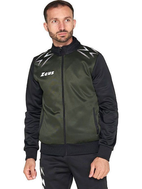 Tuta Easy Fußball Trainingsanzug Glänzend mit Gummizug Black / Dark Green