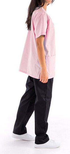 Women's Pink Pants & Blouse Set