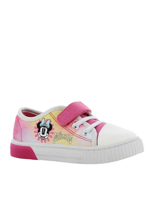 Παιδικά Sneakers Ανατομικά με Σκρατς & Φωτάκια Λιλά