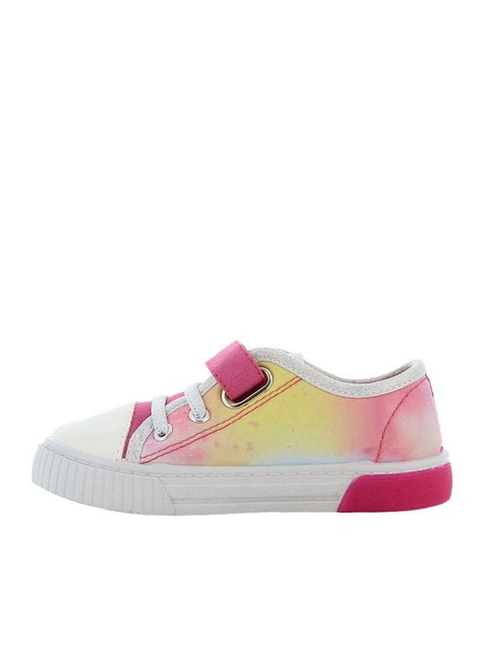 Παιδικά Sneakers Ανατομικά με Σκρατς & Φωτάκια Λιλά