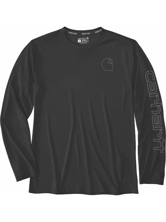 Carhartt Force Sun Defender T-shirt Μαυρο