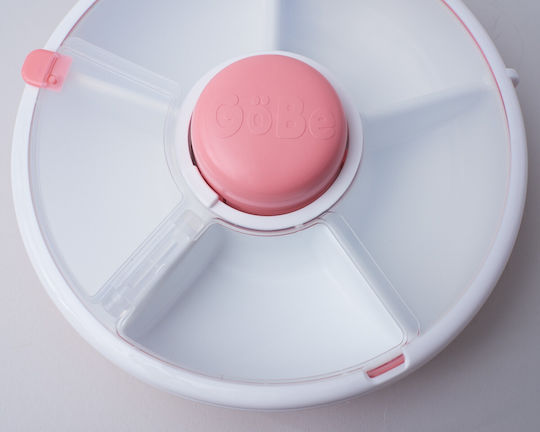 GoBe Kinderteller Snack Spinner aus Plastik Rosa