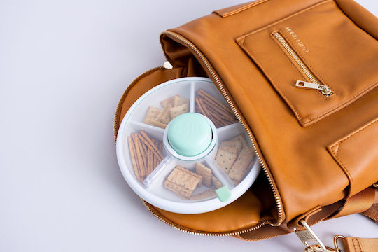 GoBe Παιδικό Πιάτο Φαγητού Snack Spinner από Πλαστικό Πράσινο