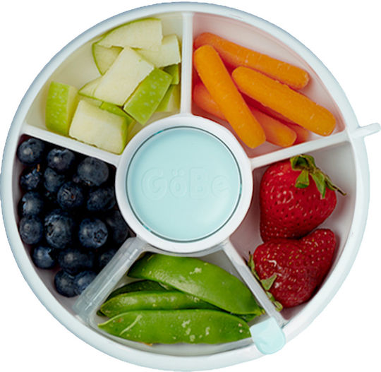 GoBe Παιδικό Πιάτο Φαγητού Snack Spinner από Πλαστικό Πράσινο