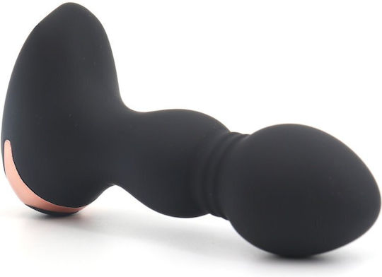 Kinksters Πρωκτική Σφήνα με Δυνατότητα Ασύρματης Λειτουργίας και Δόνηση Μαύρη