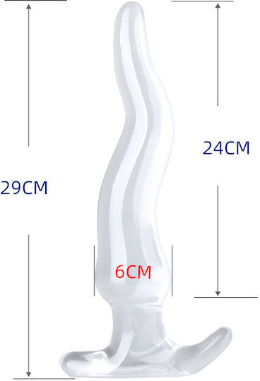 Kinksters Anal Plug Large Transparent
