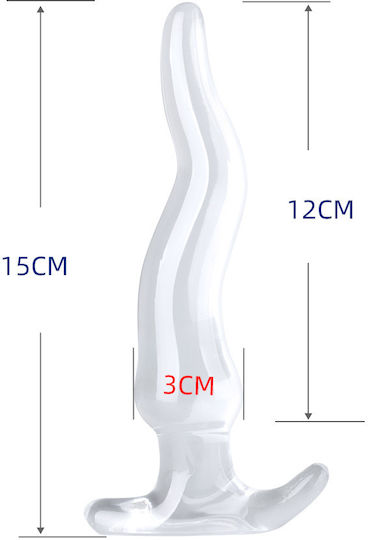 Kinksters Anal Plug Large Transparent