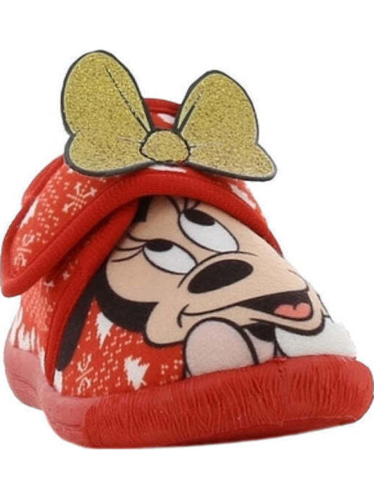 Kids Slippers Red Minnie Mouse