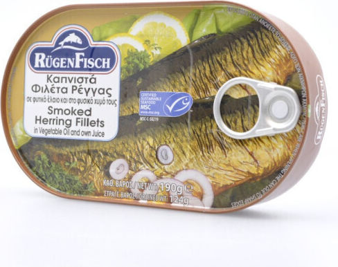 Rugen Fisch Hering Filet in Pflanzenöl 1Stück