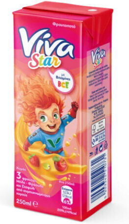 Viva Star APFEL-ERDBEERE-TRAUBE 250ml 1Stück