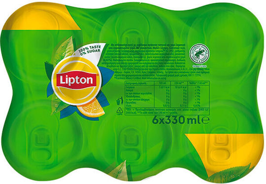 Lipton Леден чай Лимон Без Газировка & Захар в Кутия 6x330мл