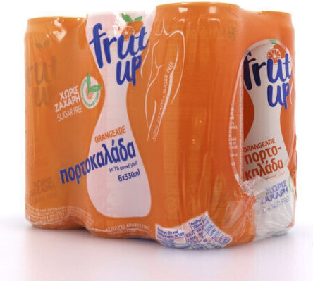 Frut Up Πορτοκαλάδα με Ανθρακικό σε Κουτί 330ml
