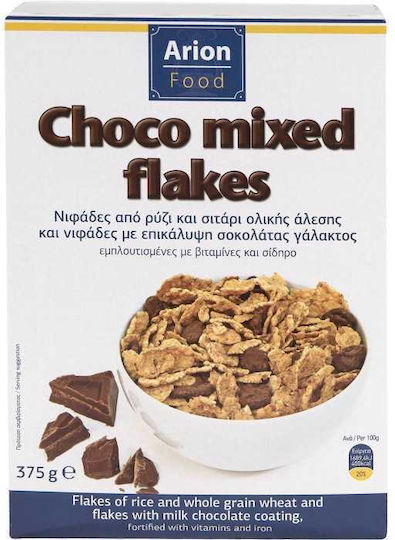 Arion Food Νιφάδες Σοκολάτα Γάλακτος Ολικής Άλεσης 375gr