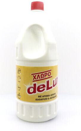 de Lux Χλωρίνη σε Υγρή Μορφή με Άρωμα Λεμόνι 2x1lt