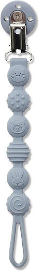 Lorelli Clip Pacifier made of Silicone Gray