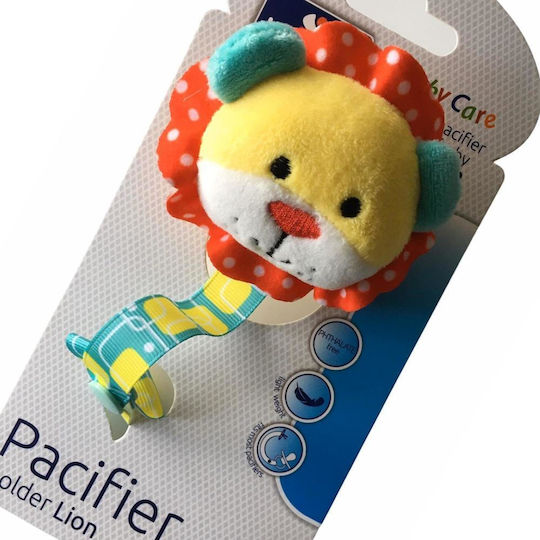 Lorelli Pacifier Ribbon Lion with Animals Made of Polychrome Fabric
