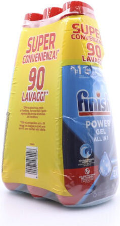 Finish All In One Max Fresh Гел За Съдомиялна 3x600ml 90 Дози