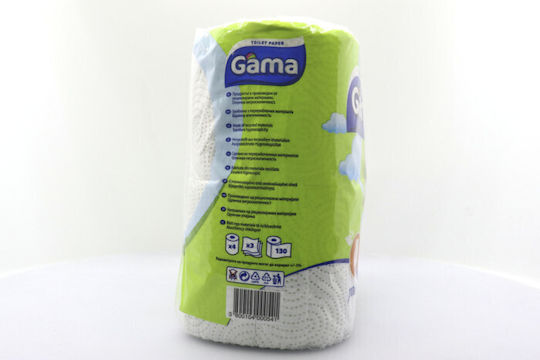 Gama Natural Toilet Paper 3-ply 4 Rolls Biodegradable