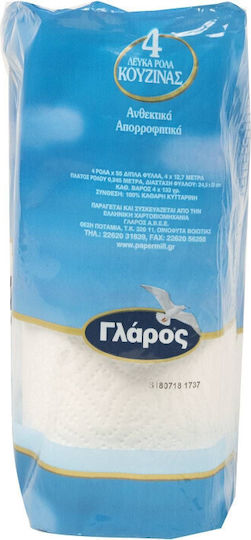 Γλάρος Χαρτί Κουζίνας 4 Ρολά 2 Φύλλων 51081 5200107430013