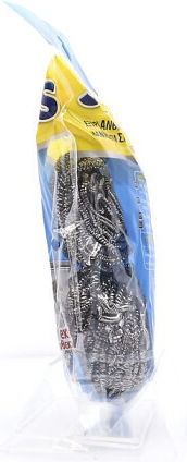 Sanitas Heavy Duty Σετ Σφουγγάρια Πιάτων Ασημί 2τμχ