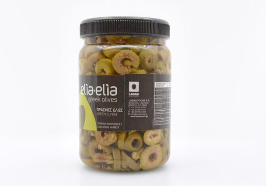 Ladas Pitless Sliced Green Olives 400gr