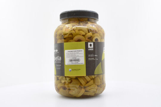 Ladas Pitless Sliced Green Olives Red 1000gr