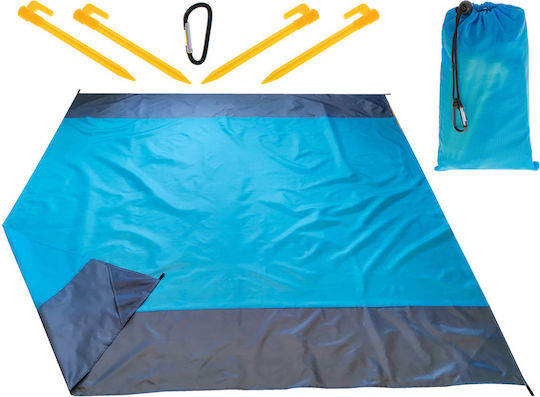 ikonka Picnic Blanket In Light Blue Color