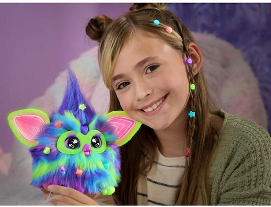 Hasbro Jucărie De Plus Furby Cu Sunet Galaxy Care Strălucește În Întuneric Pentru 6+ Ani 15 Cm