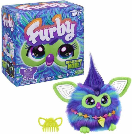 Hasbro Jucărie De Plus Furby Cu Sunet Galaxy Care Strălucește În Întuneric Pentru 6+ Ani 15 Cm
