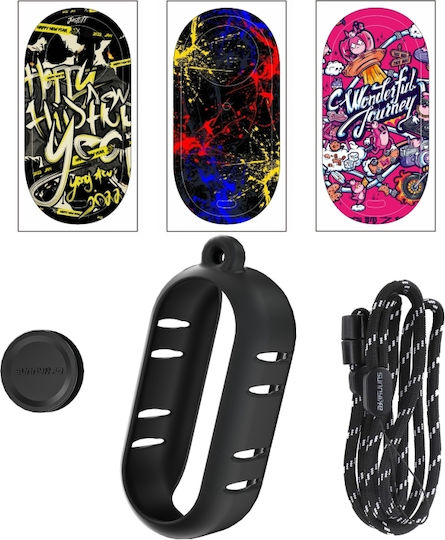 Insta360 Go 3 Sunnylife Cooling Silicone Case Skin Wrap Lens Cover Layer Μαύρο
