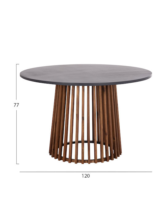 Τραπέζι Catering Εξωτερικού Χώρου Πτυσσόμενο Cristobal 120x120x77εκ.