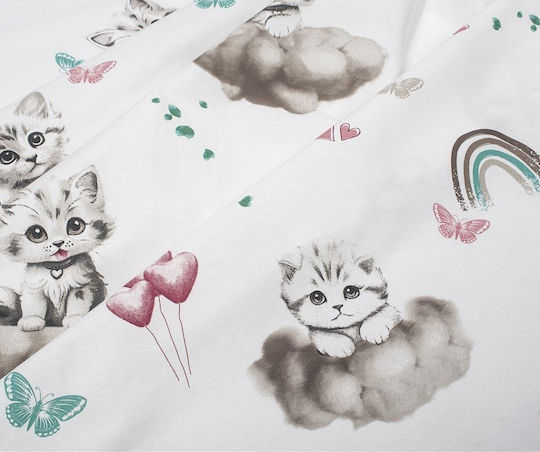 Dimcol Kitten Cotton Changing Pad Petrol Petrol 80x80cm.